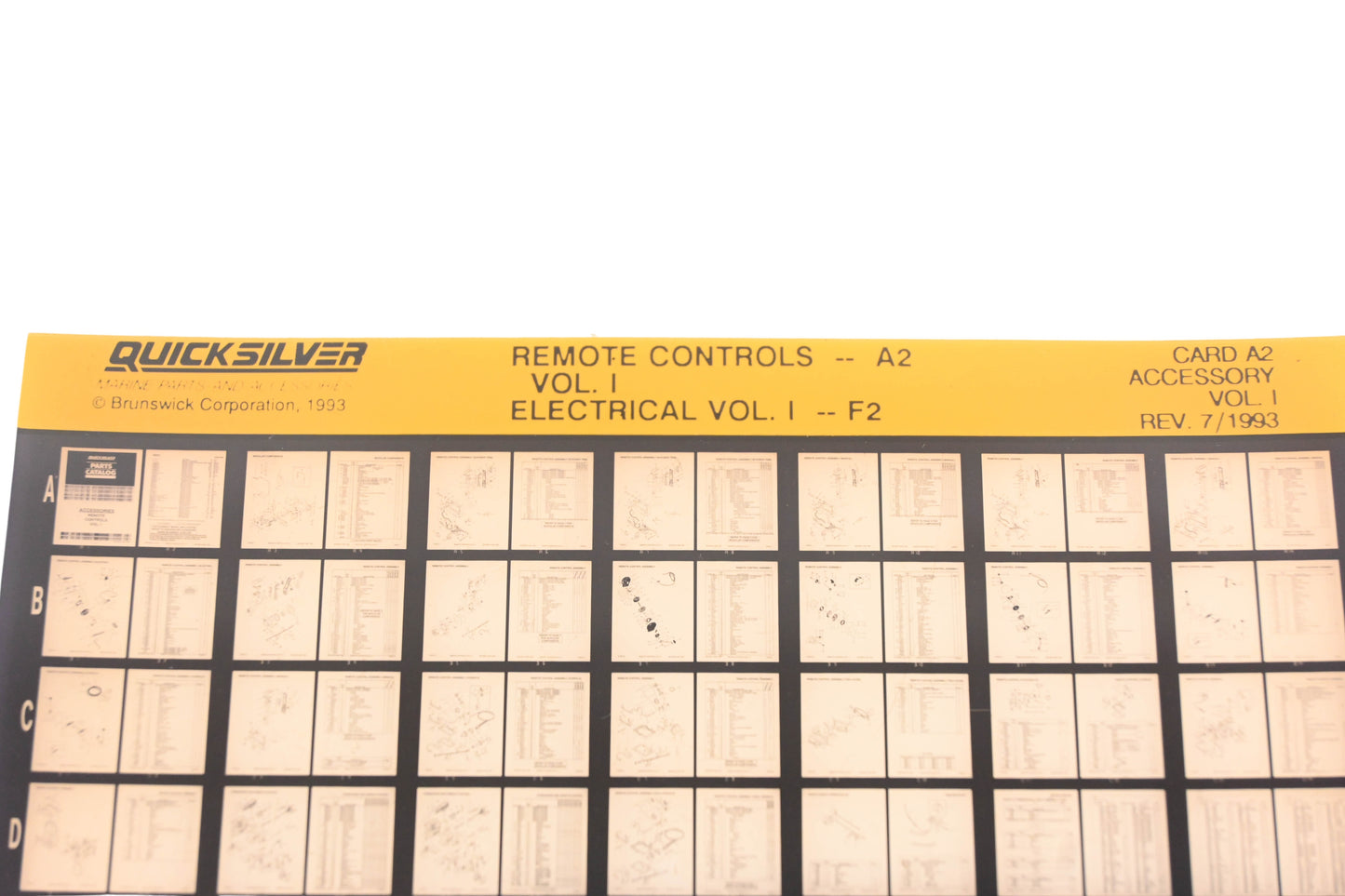 Quicksilver Card A2 Remote Controls-A2 Electrical-F2 Accessory Microfiche Rev:7/1993