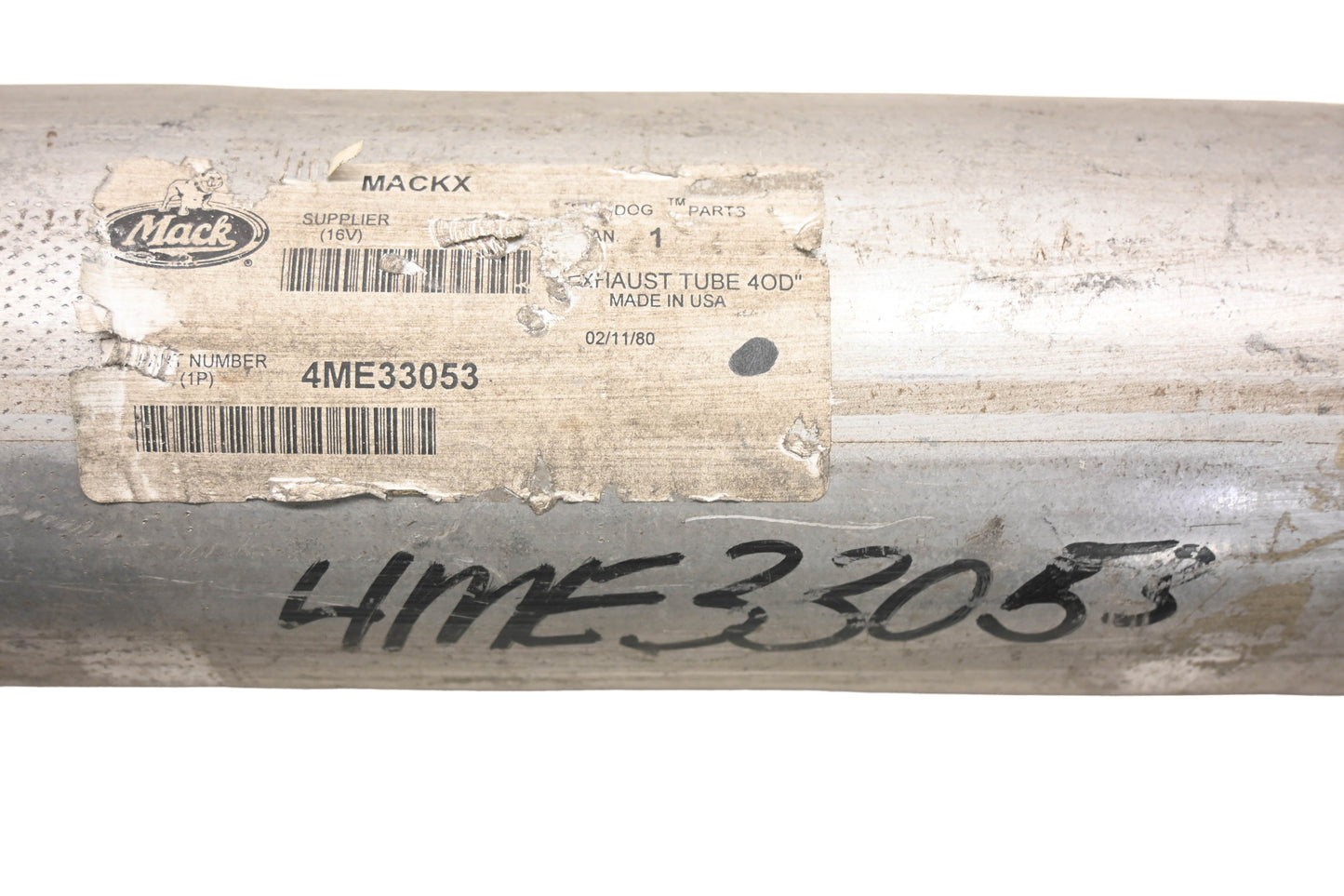 Mack 4ME33053, 25085811 4" Exhaust Pipe NOS