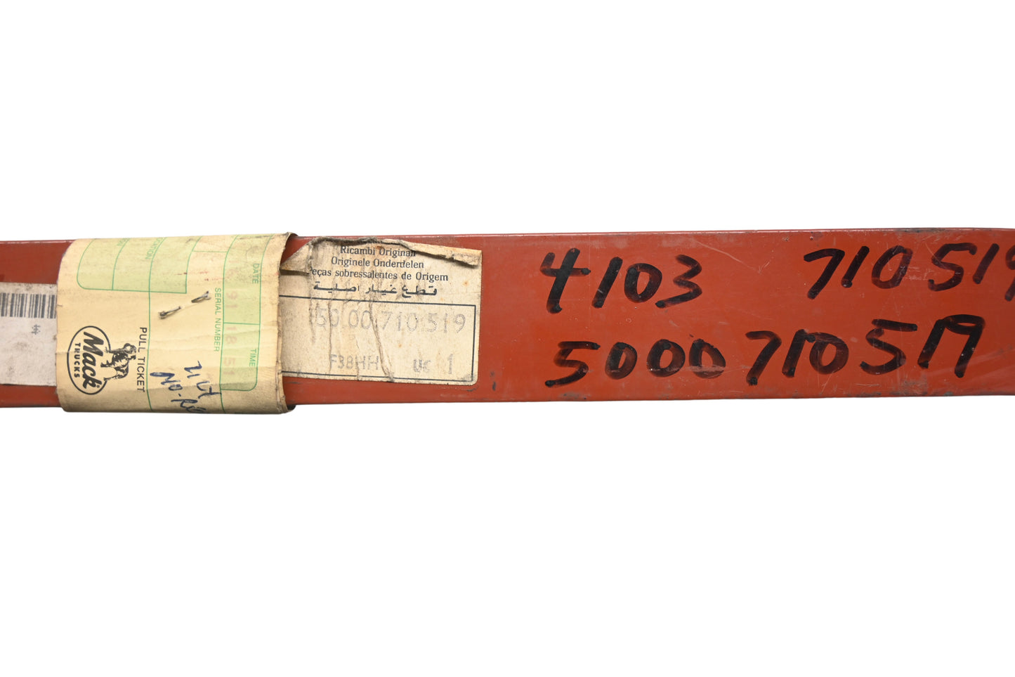 Mack 4103-5000710519, 5000710519 Renault Red Vertical Exhaust Strap NOS