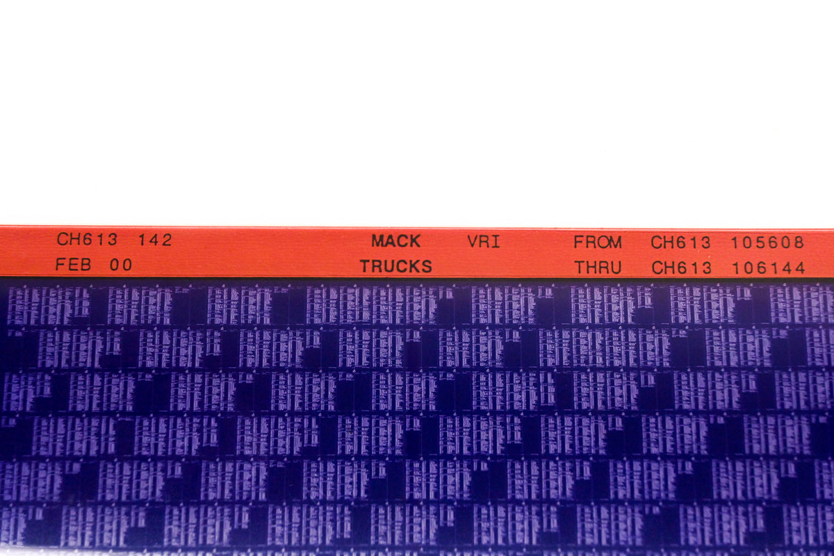 Mack CH613 142 CH613105608 - CH613106144 VRI Microfiche NOS