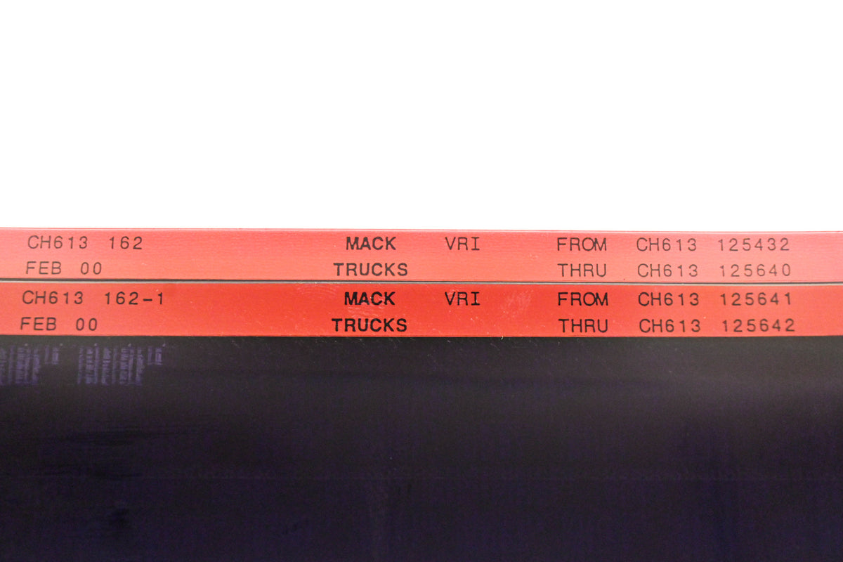 Mack CH613 162, CH613-162-1 CH61312532 - CH613125642 VRI Microfiche Lot of 2 NOS