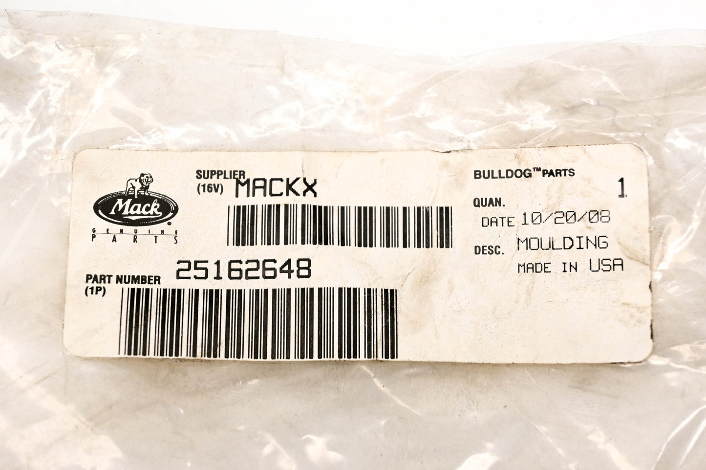 Mack 25162648 Molding Strip NOS