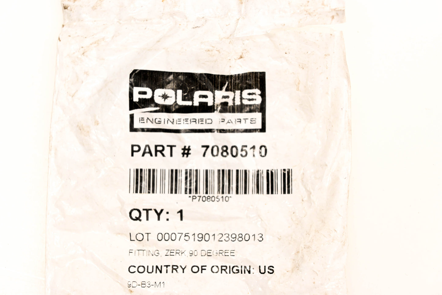 Polaris 7080510 90 Degree Zerk Fitting NOS