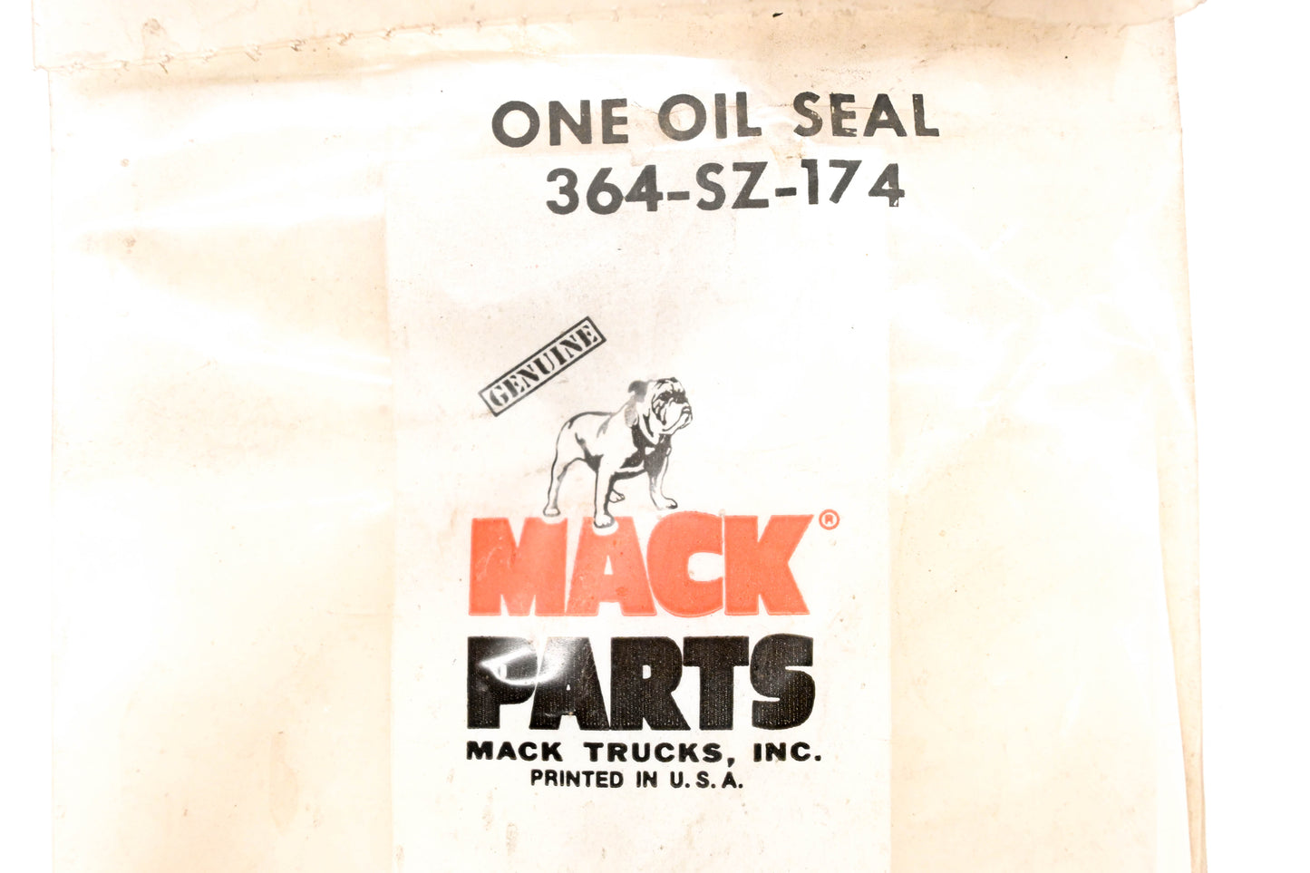 Mack 364-SZ-174, 364SZ174 Seal NOS