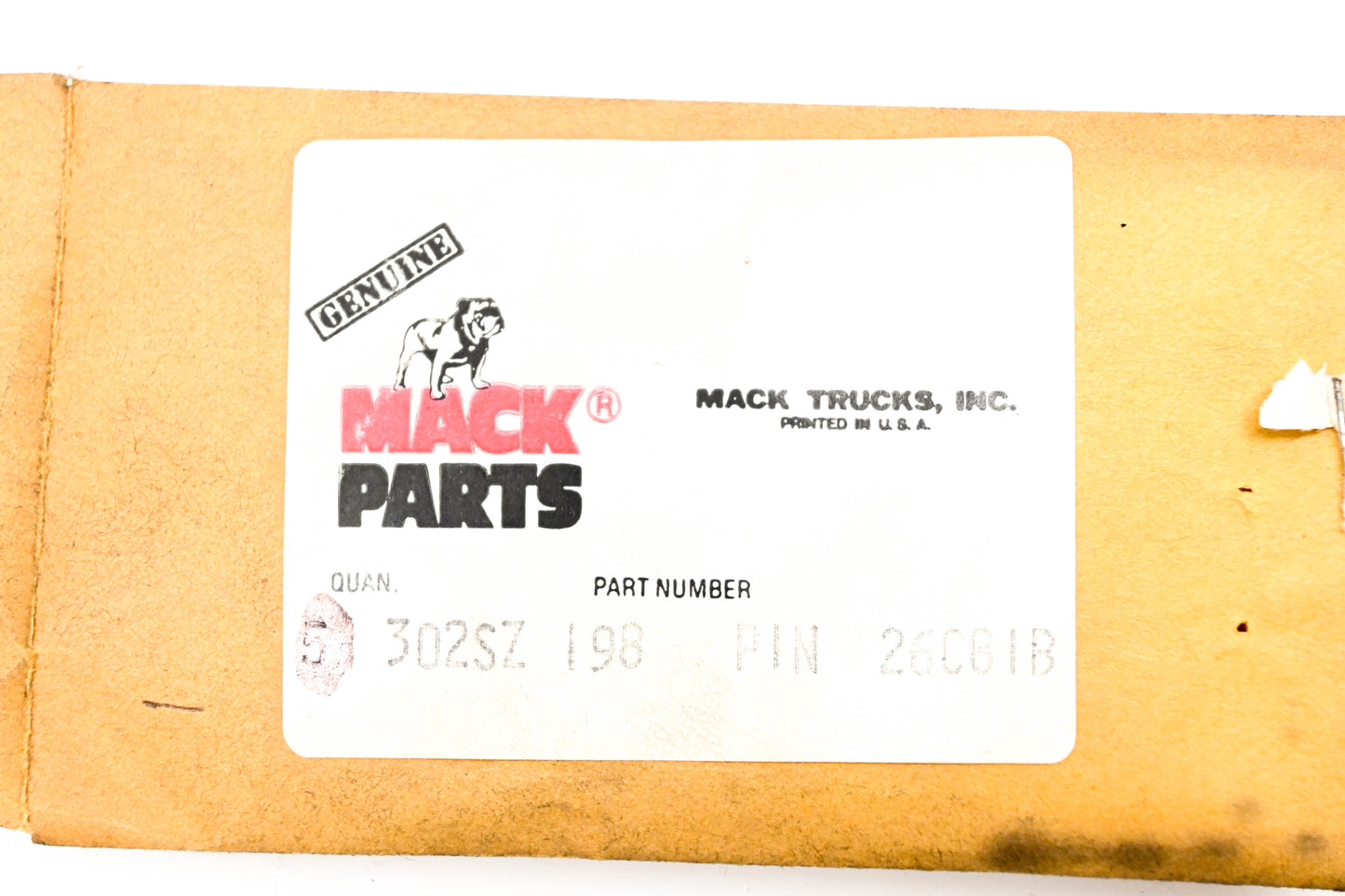 Mack 302SZ198 Pin NOS