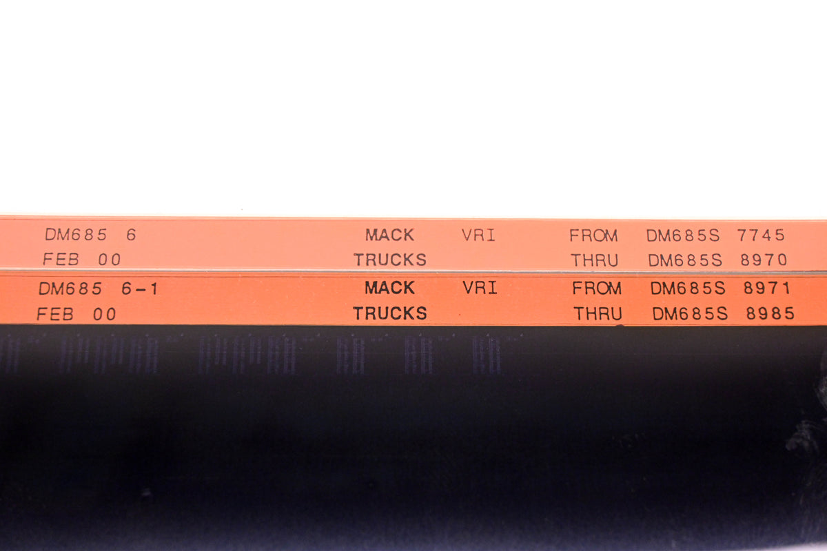 Mack DM685 6, DM685 6-1 DM685S7745 - DM685S8985 VRI Microfiche Lot of 2 NOS
