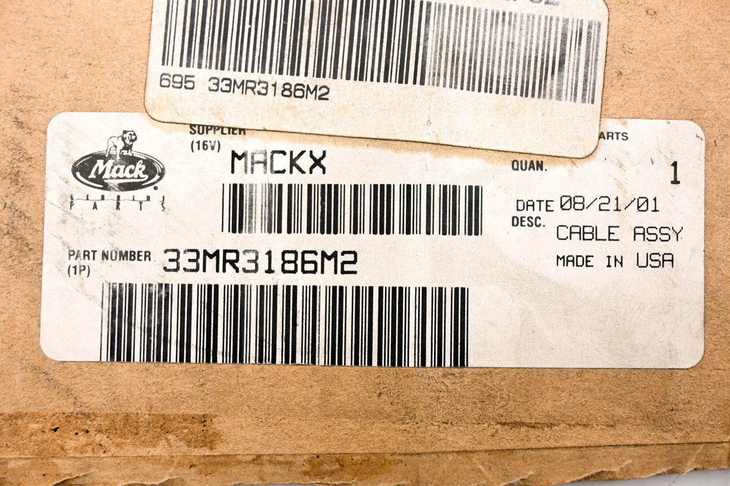 Mack 33MR3186M2 Electrical Cable NOS