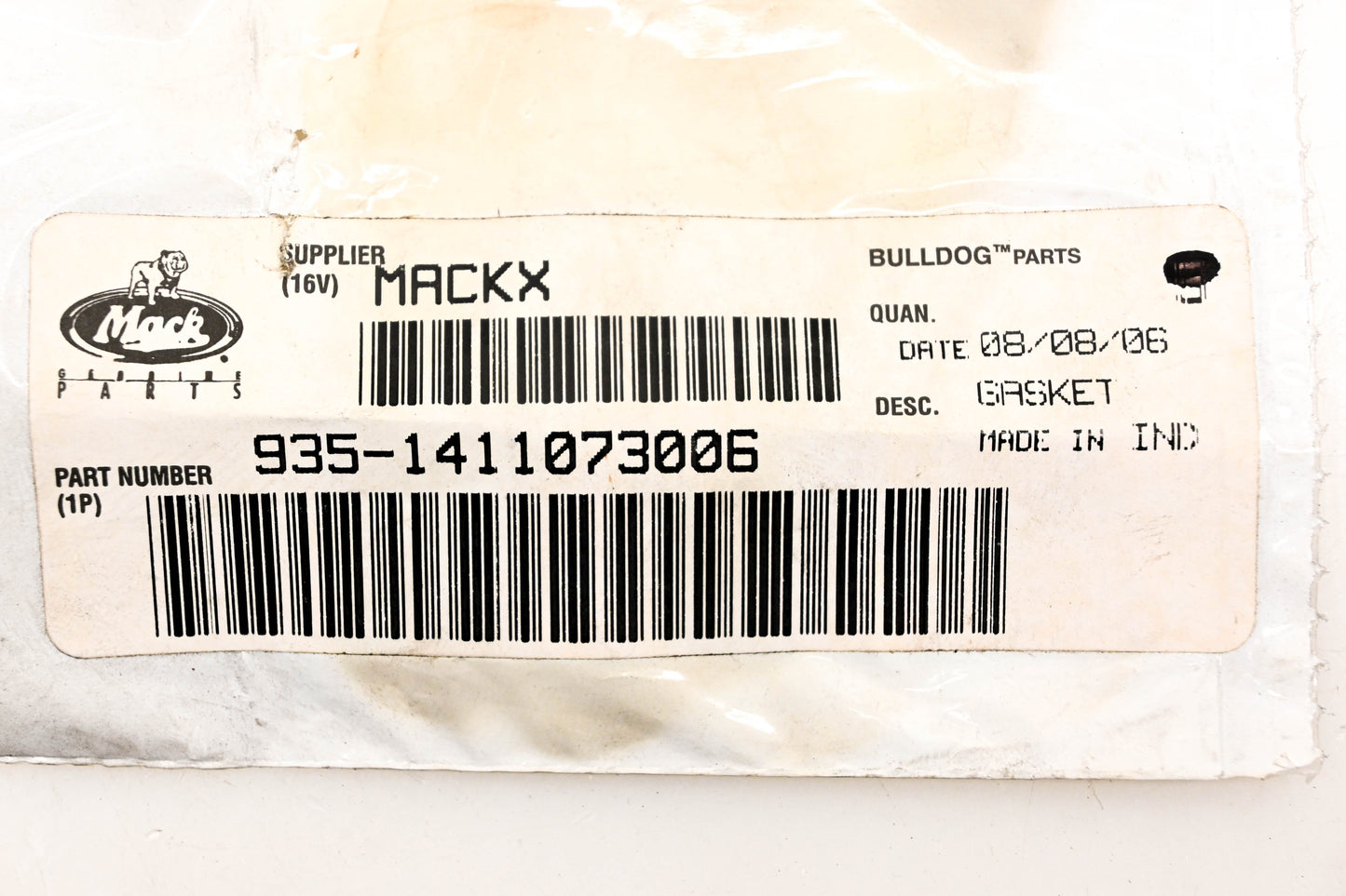 Mack 935-1411073006 Gasket NOS