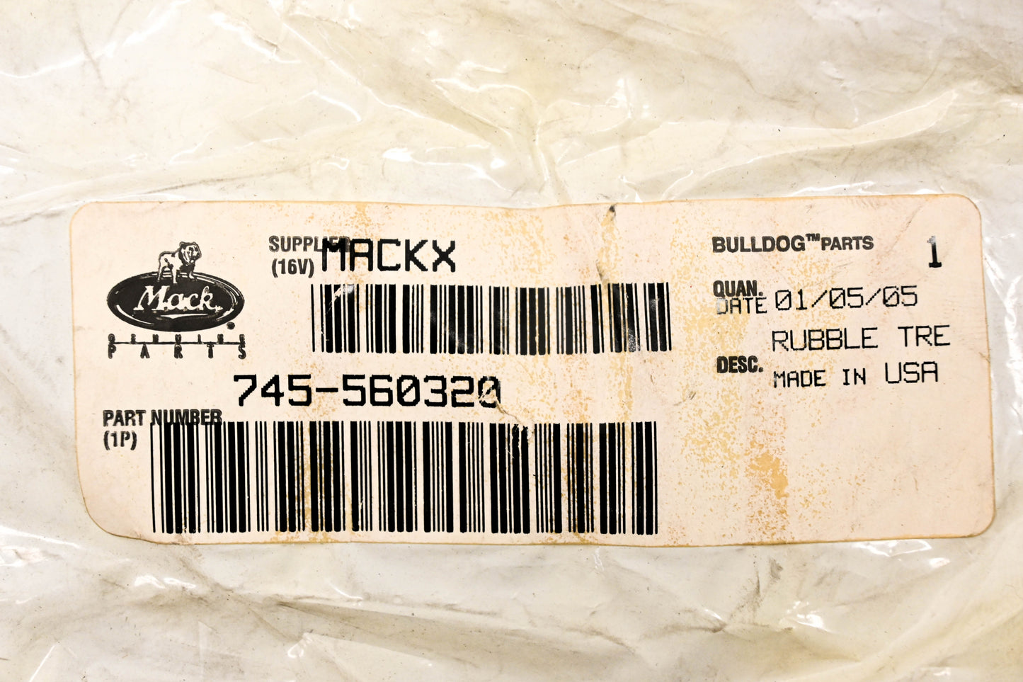 Mack 745-560320 Pedal Pad NOS