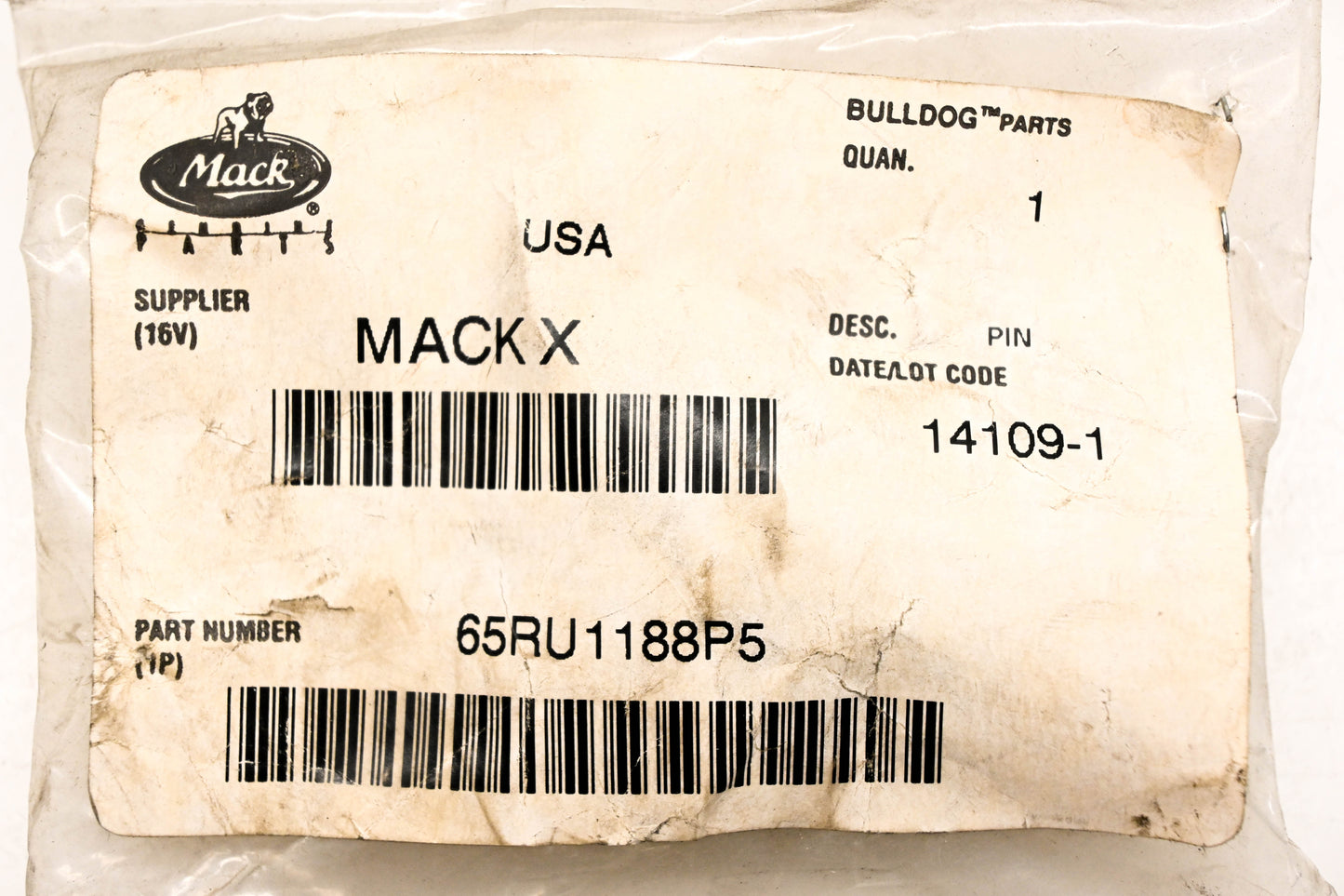 Mack 65RU1188P5 Pin NOS