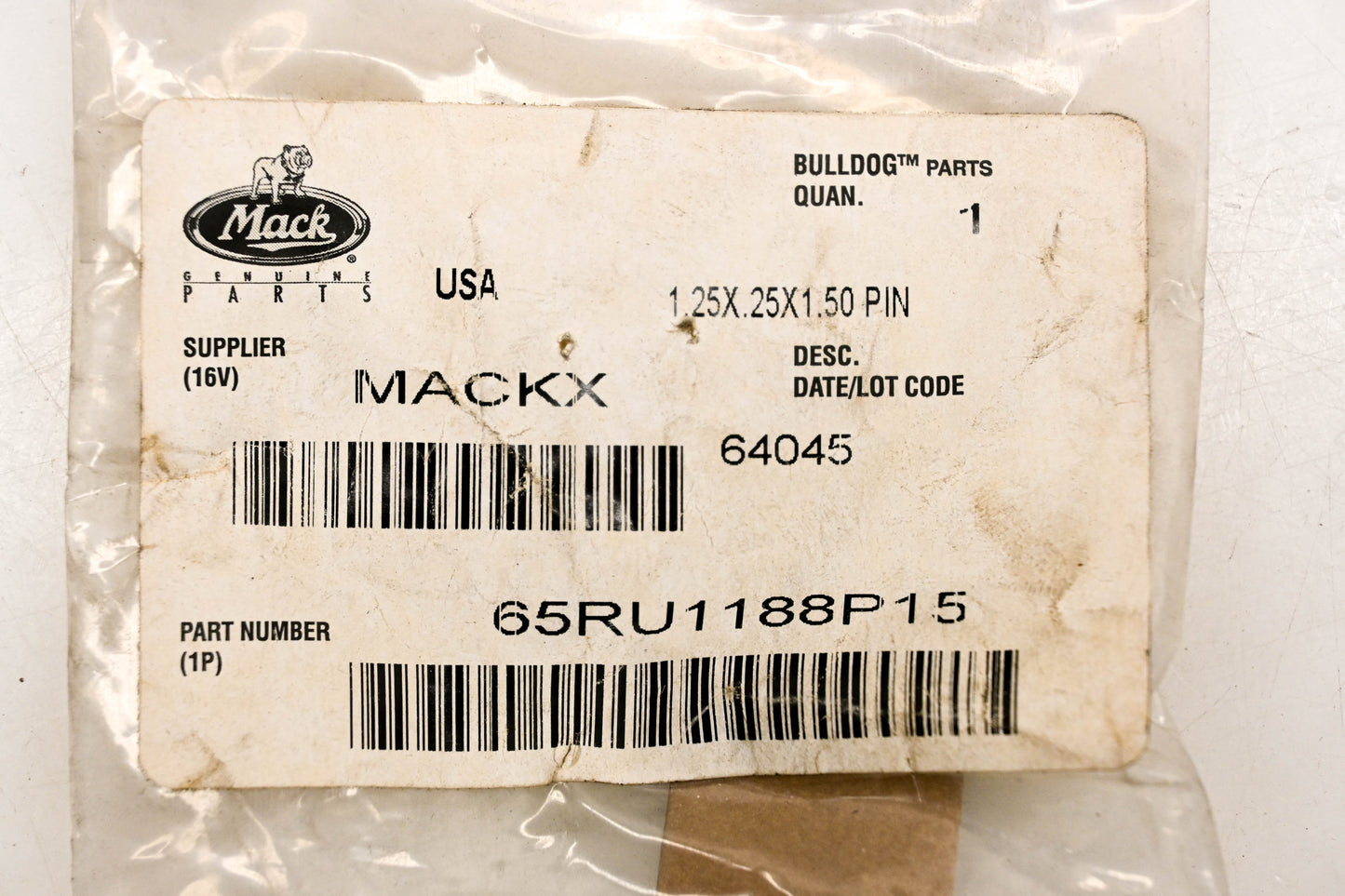 Mack 65RU1188P15 Spacer NOS