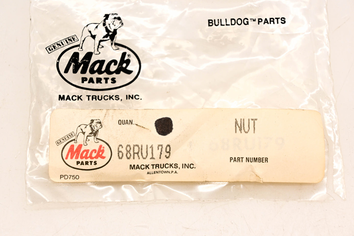 Mack 68RU179 Nut NOS