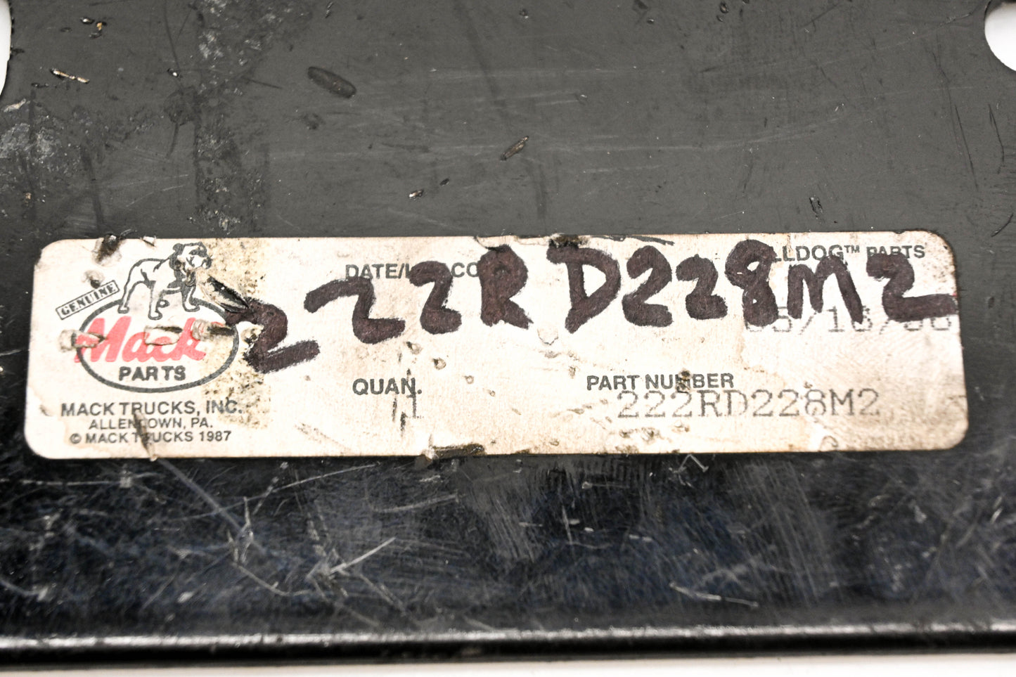 Mack 222RD228M2 Drier Bracket NOS