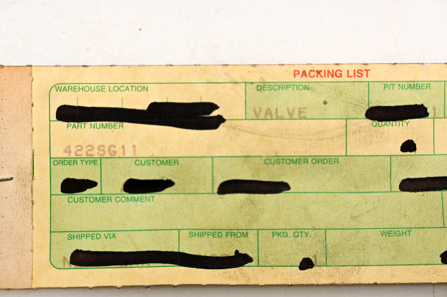 Mack 422SG11 Valve NOS