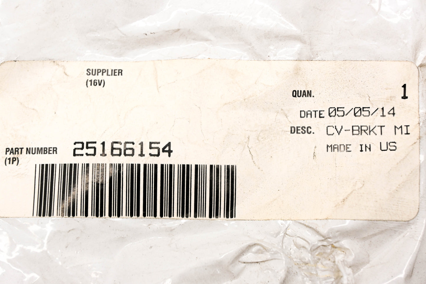 Mack 25166154, 75QS3188M Mirror Bracket Support Cover NOS