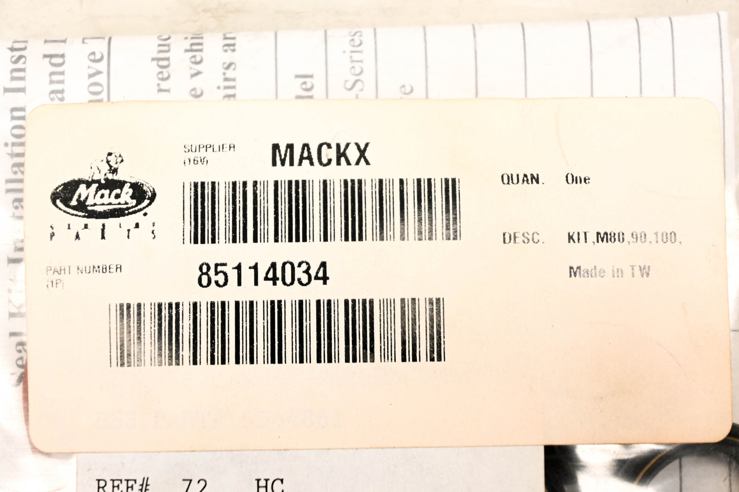 Mack 85114034 Seal Kit NOS