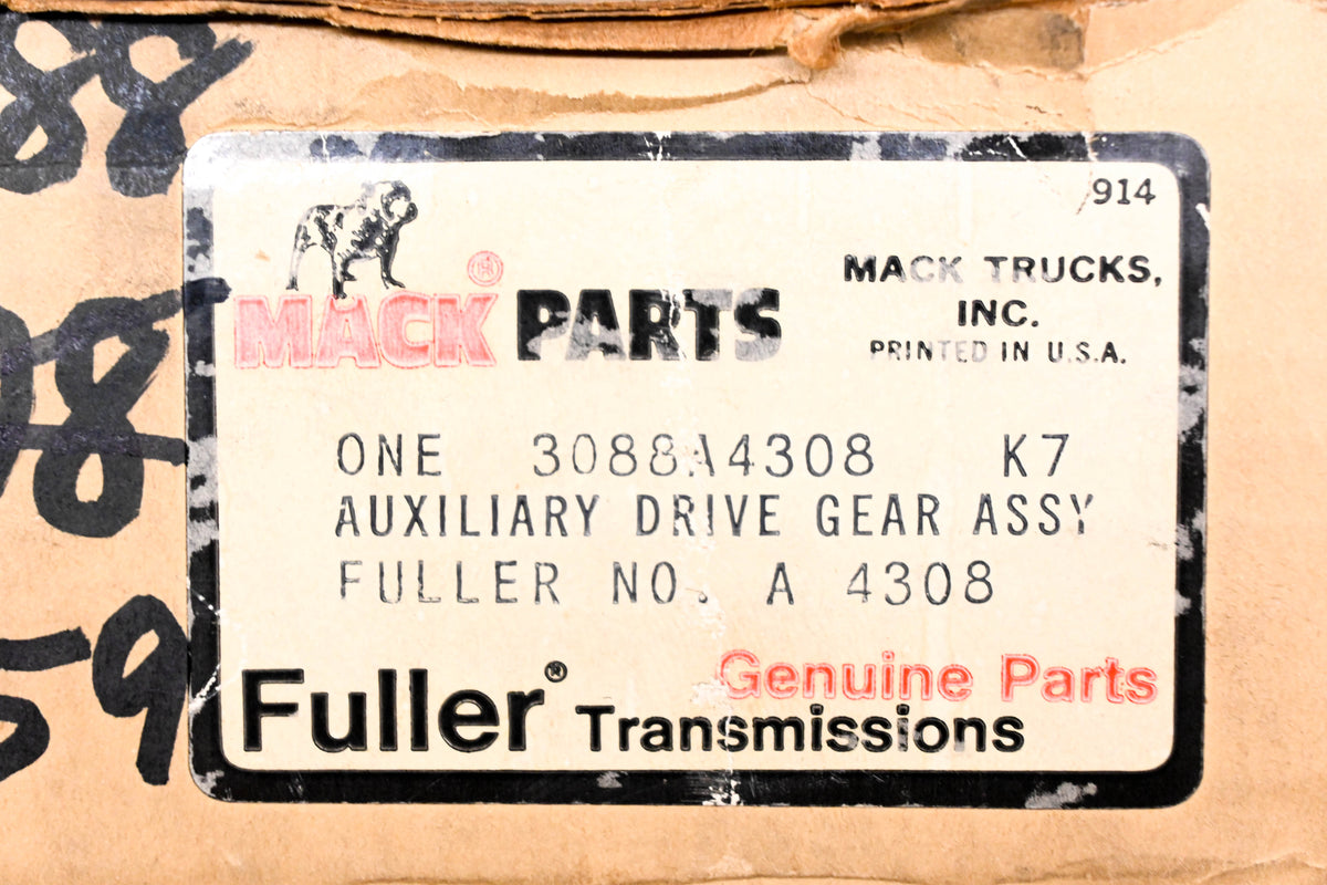 Mack 3088-A4308, A-4308 Fuller Auxiliary Drive Gear NOS