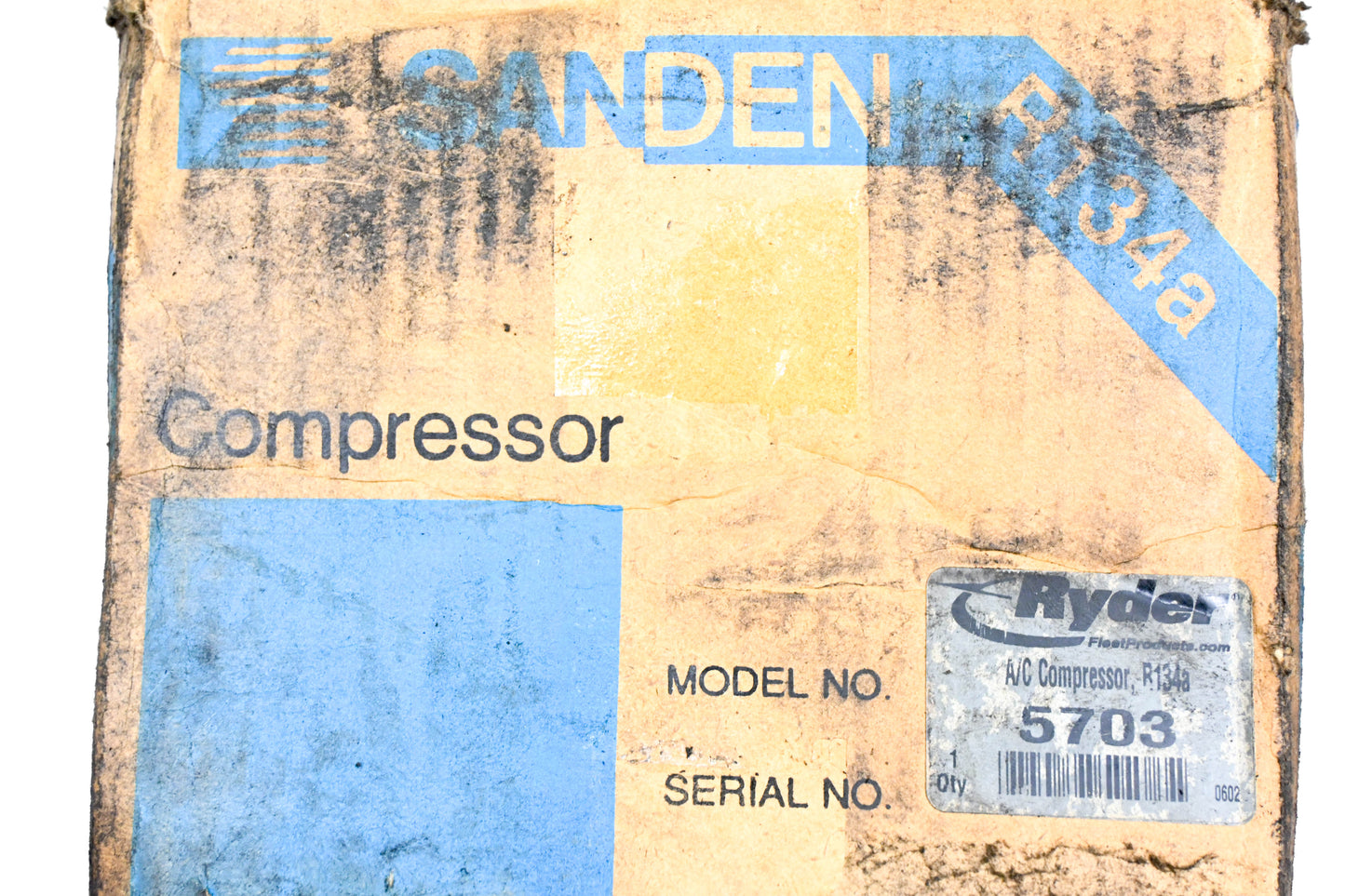 Mack 8530-6631, 5703 Sanden R134A Compressor NOS