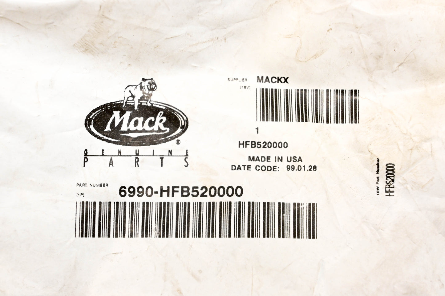 Mack 6990-HFB520000 Steering Gear Seal Kit NOS