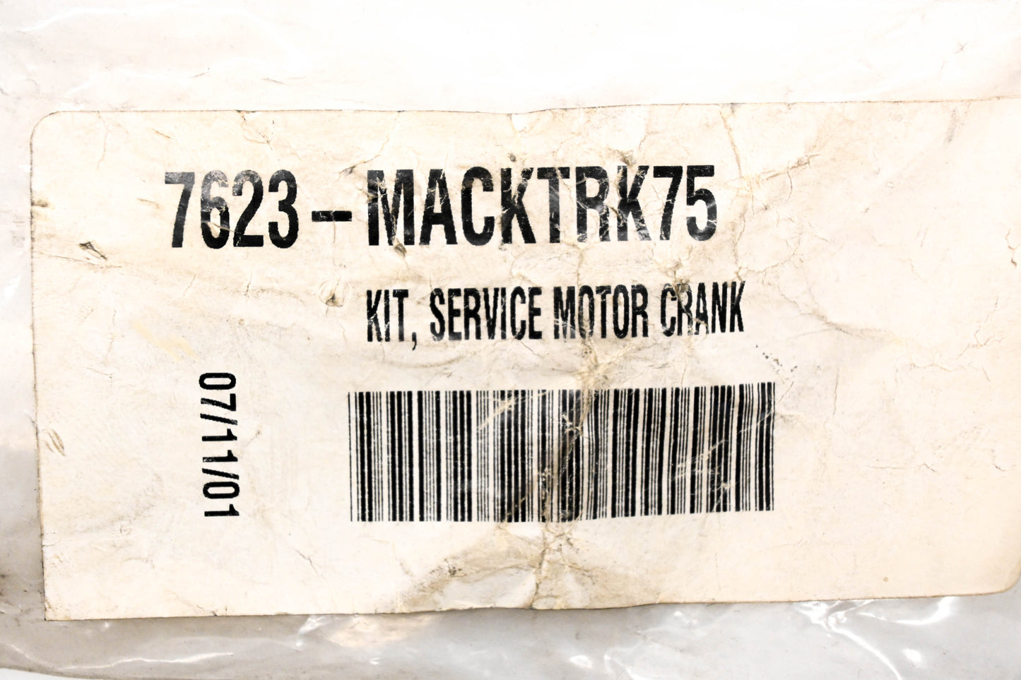 Mack 7623-MACKTRK75 Service Motor Crank Assembly NOS