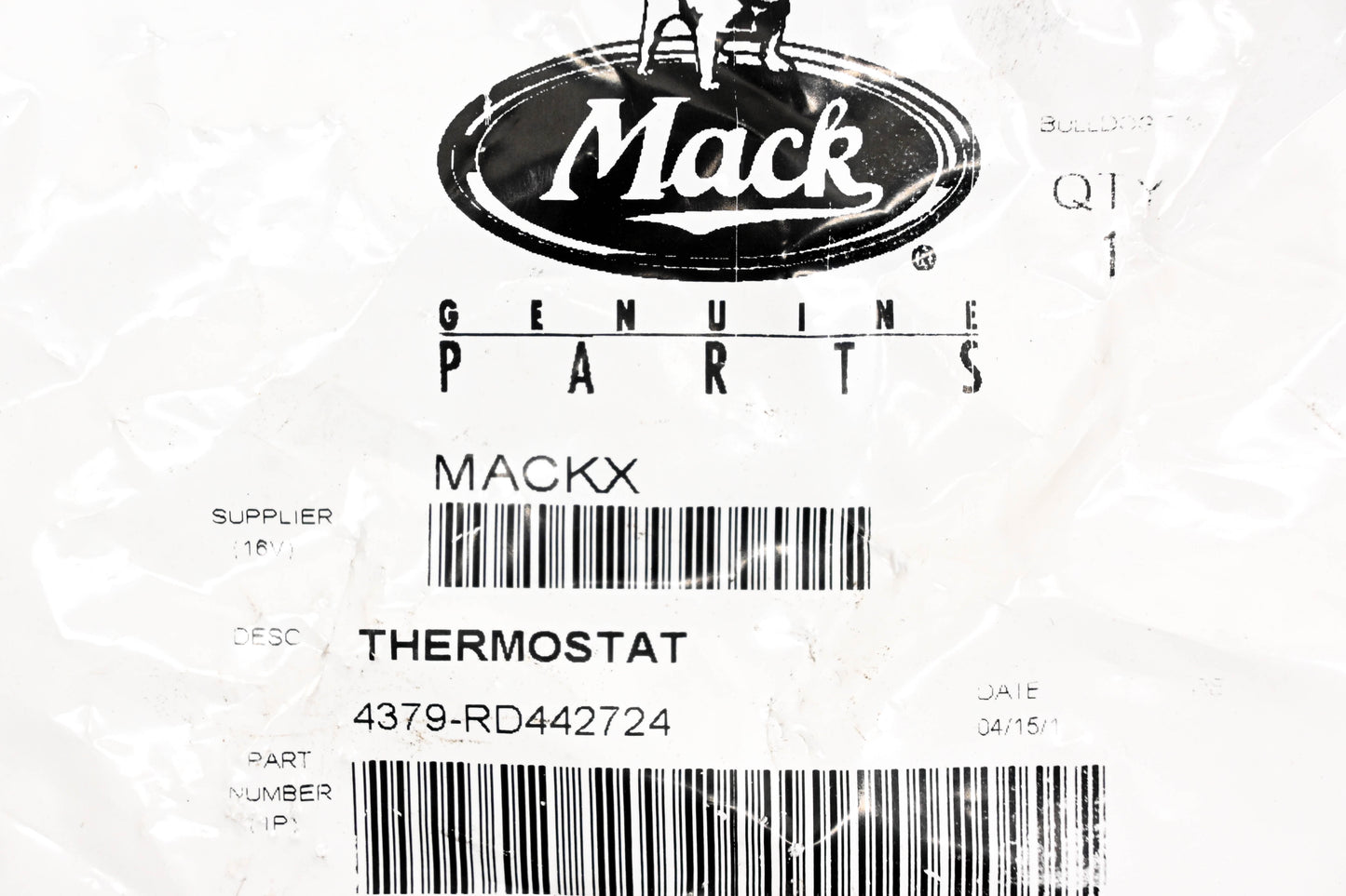 Mack 4379-RD442724 Thermostat NOS