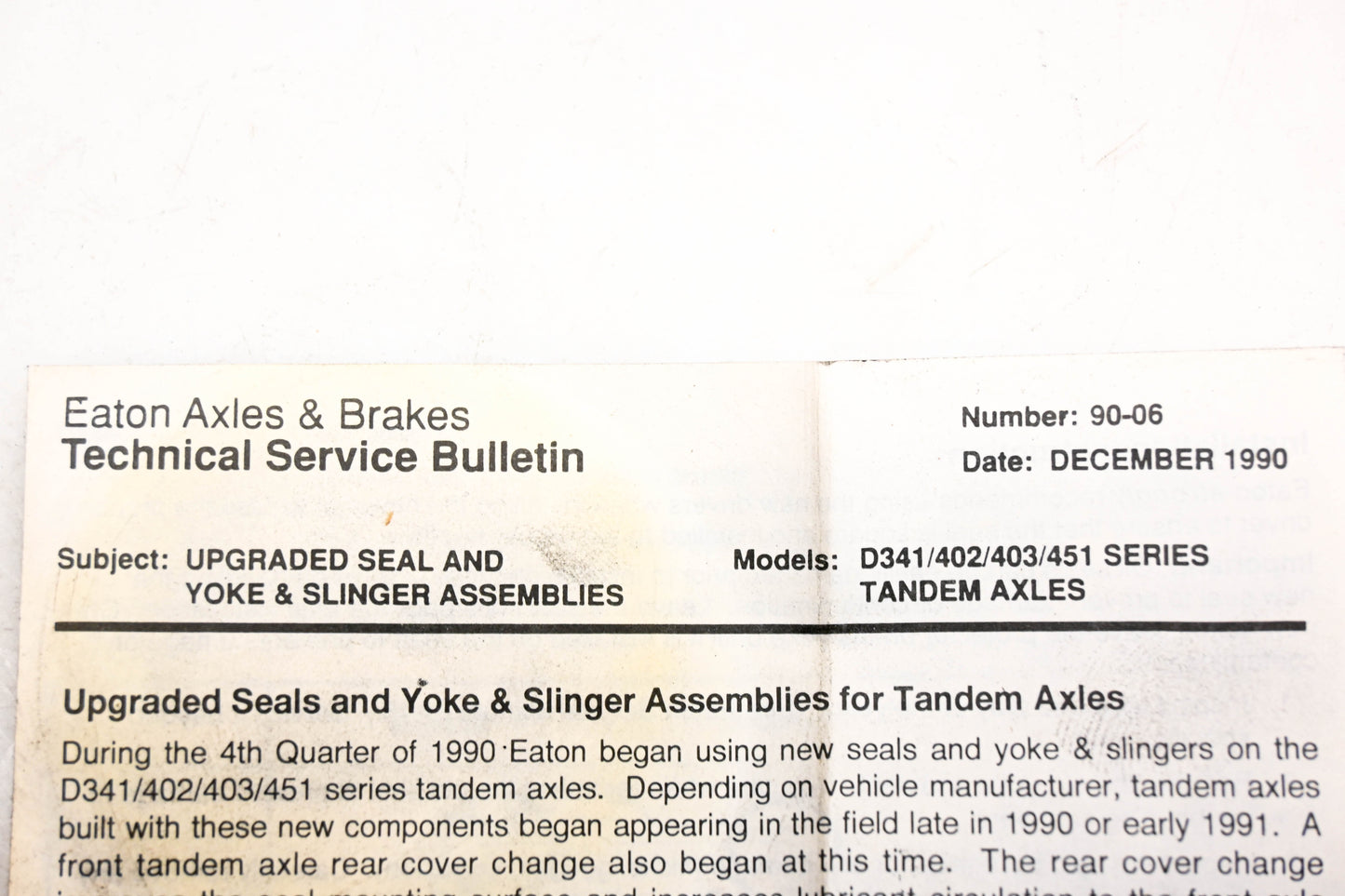 Eaton 90-06, 127720 Axle Seal NOS