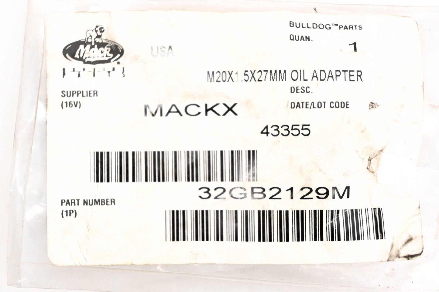 Mack 32GB2129M Adapter NOS