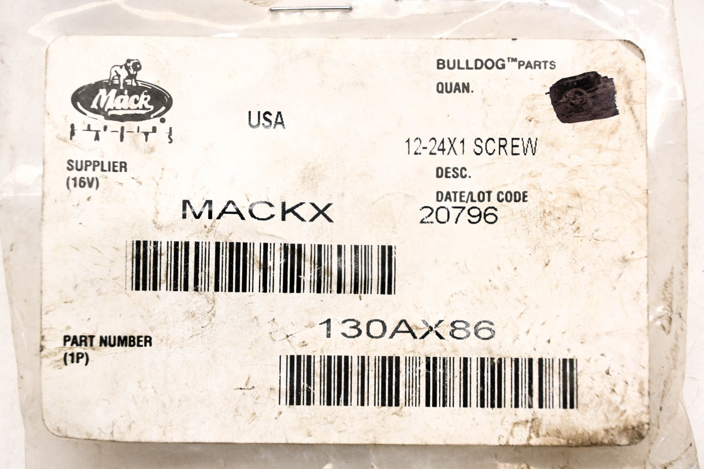 Mack 130AX86 Screw NOS