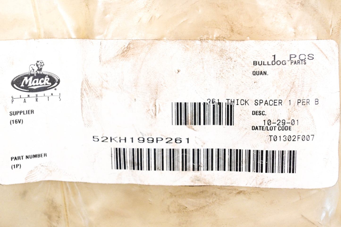 Mack 52KH184P268 Spacer NOS