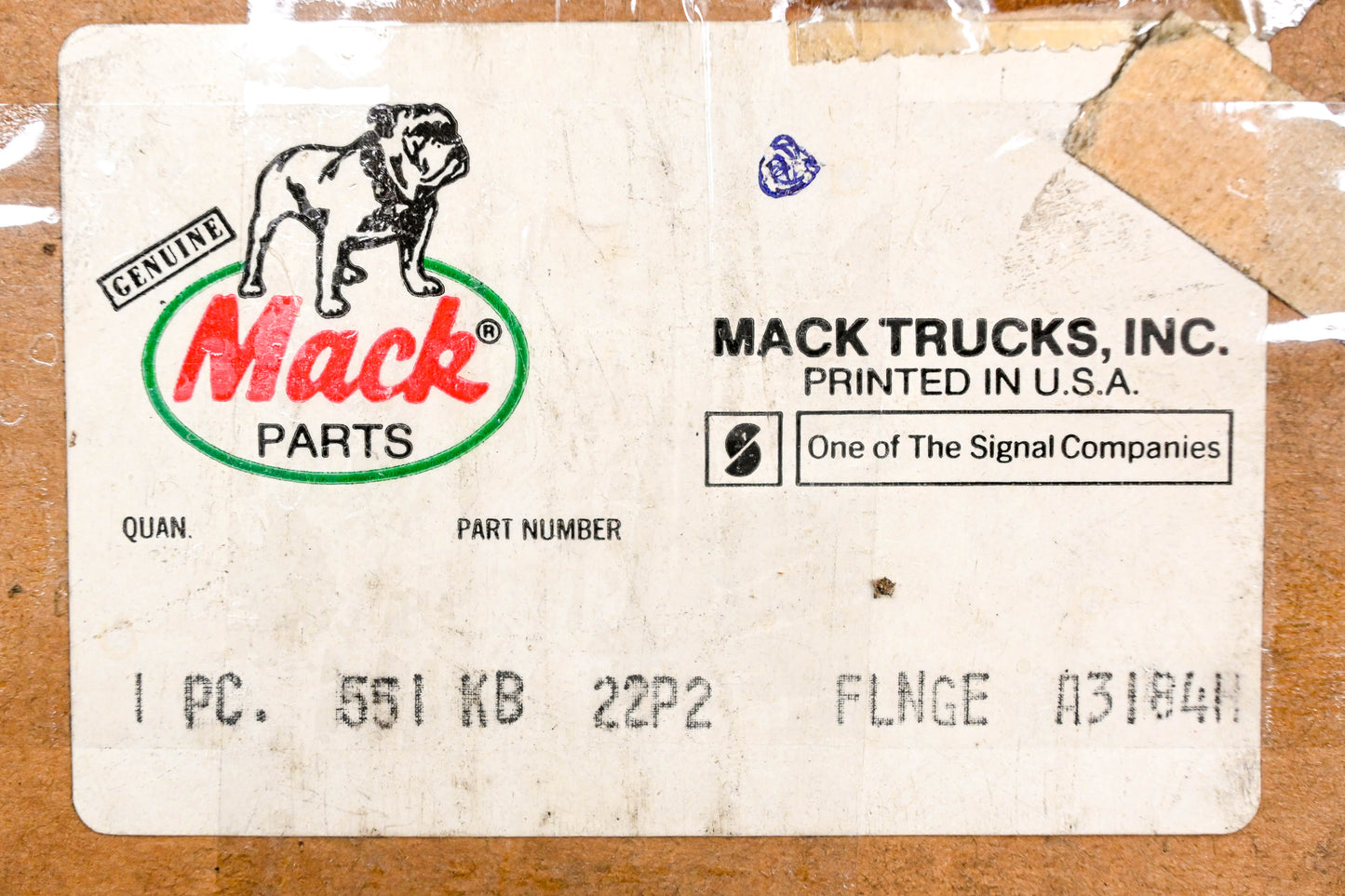 Mack 551KB22P2 Flange NOS