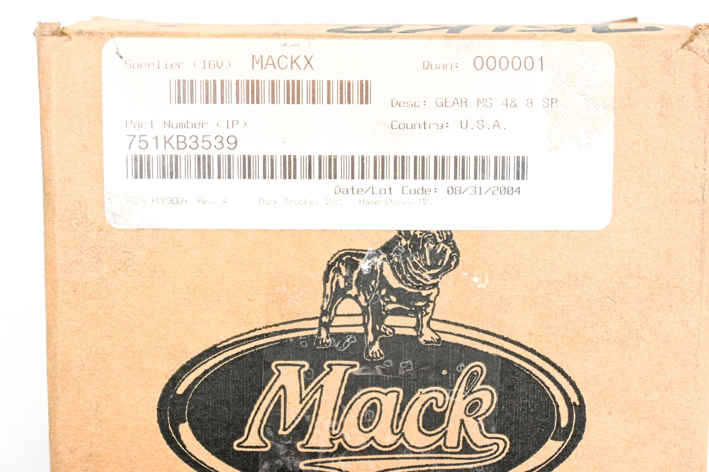 Mack 751KB3539 Gear NOS