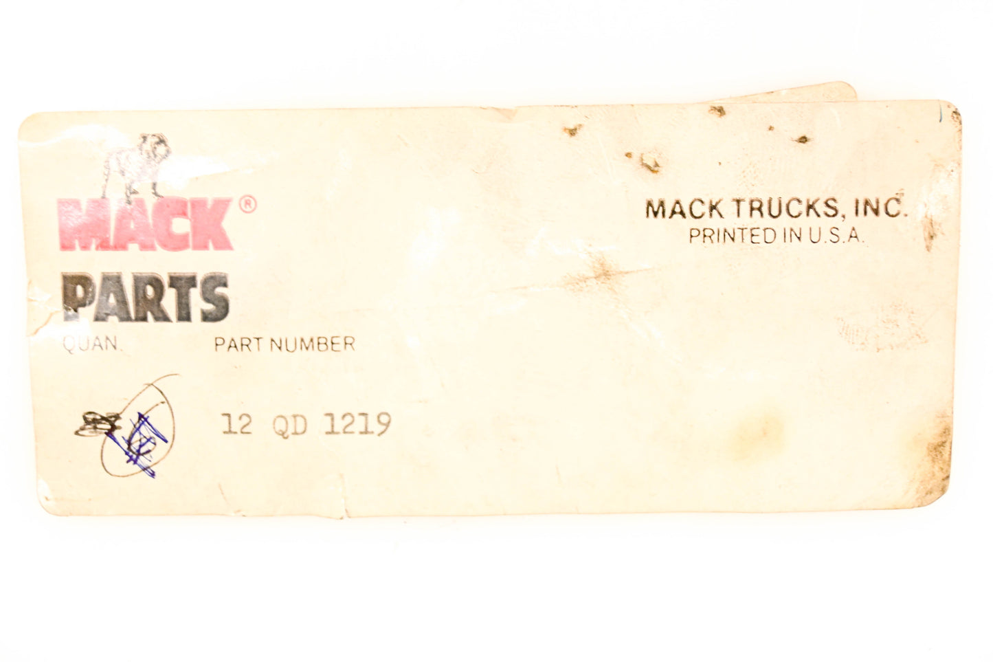 Mack 12QD1219 Bushing NOS