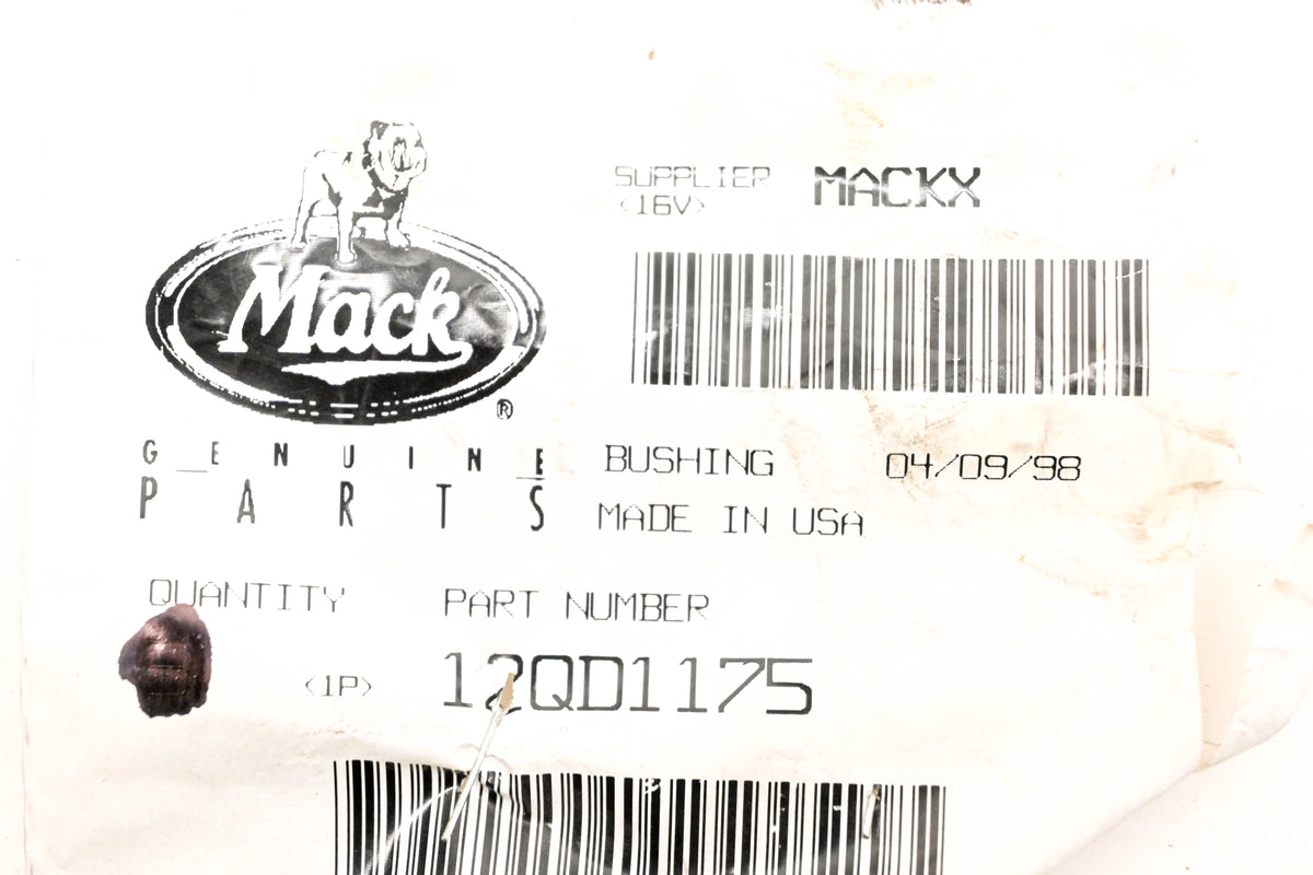 Mack 12QD1175 Bushing NOS