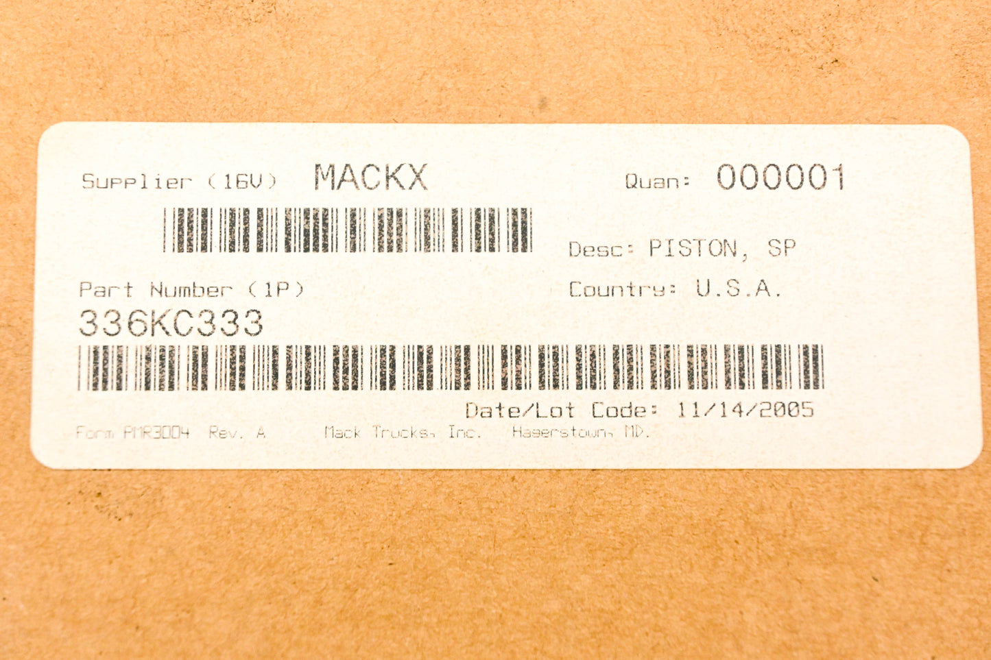Mack 336KC333 Piston NOS