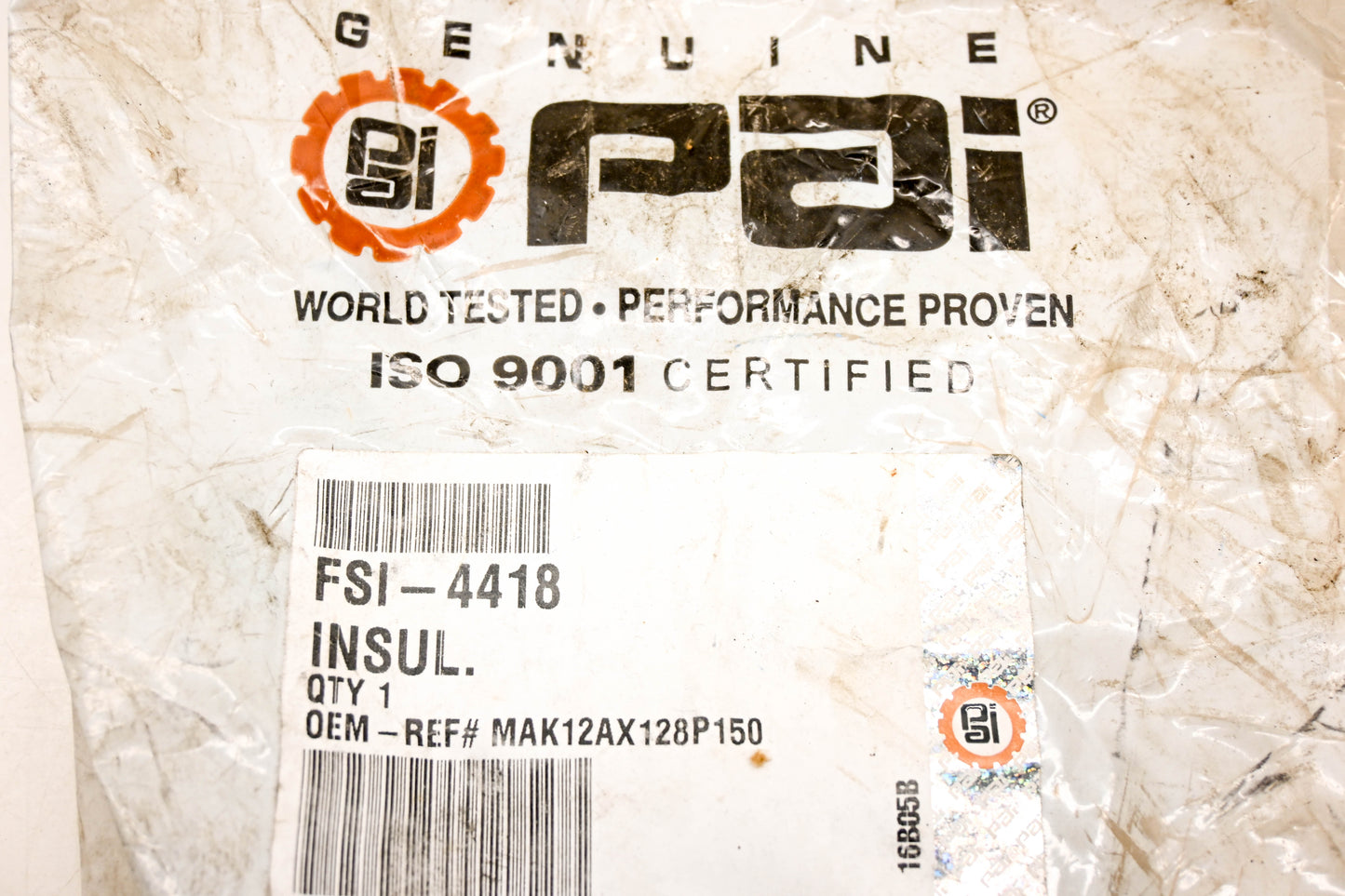 Mack FSI-4418, 12AX128P150 Insulator Strip 43" NOS