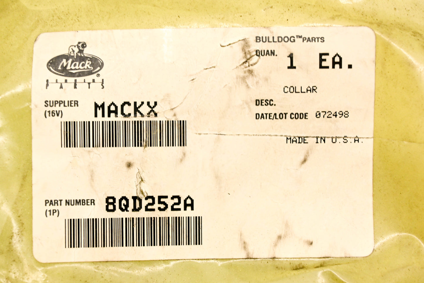 Mack 8QD252A Collar NOS