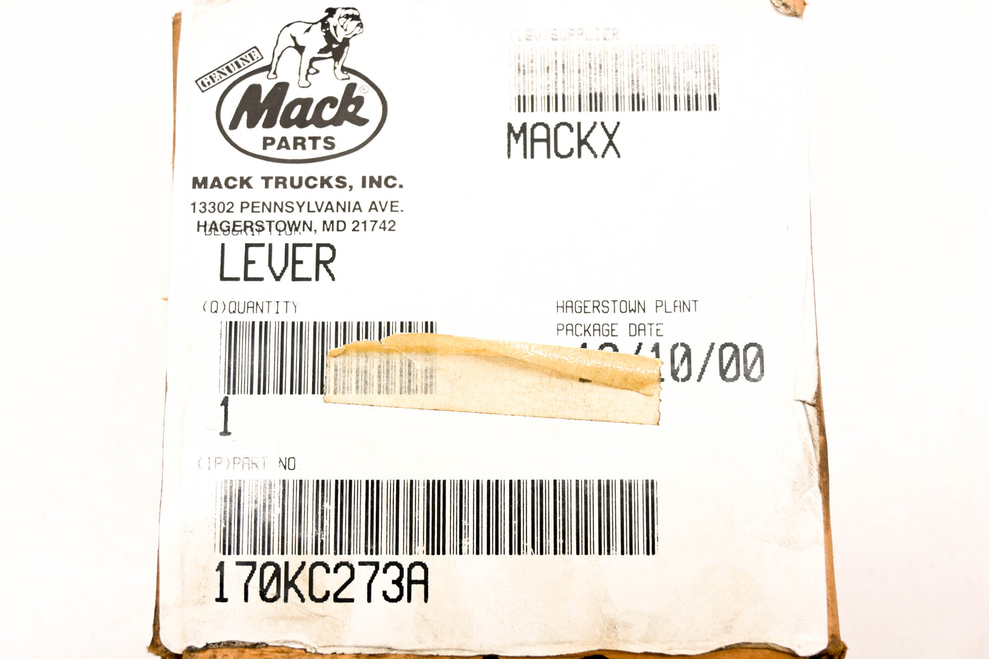 Mack 170KC273A Lever NOS