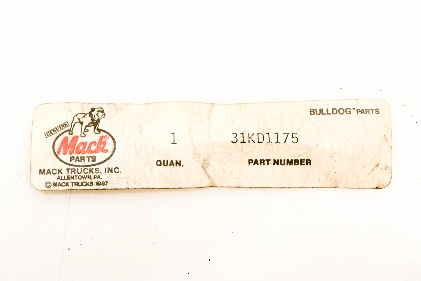 Mack 31KD1175 Spacer NOS