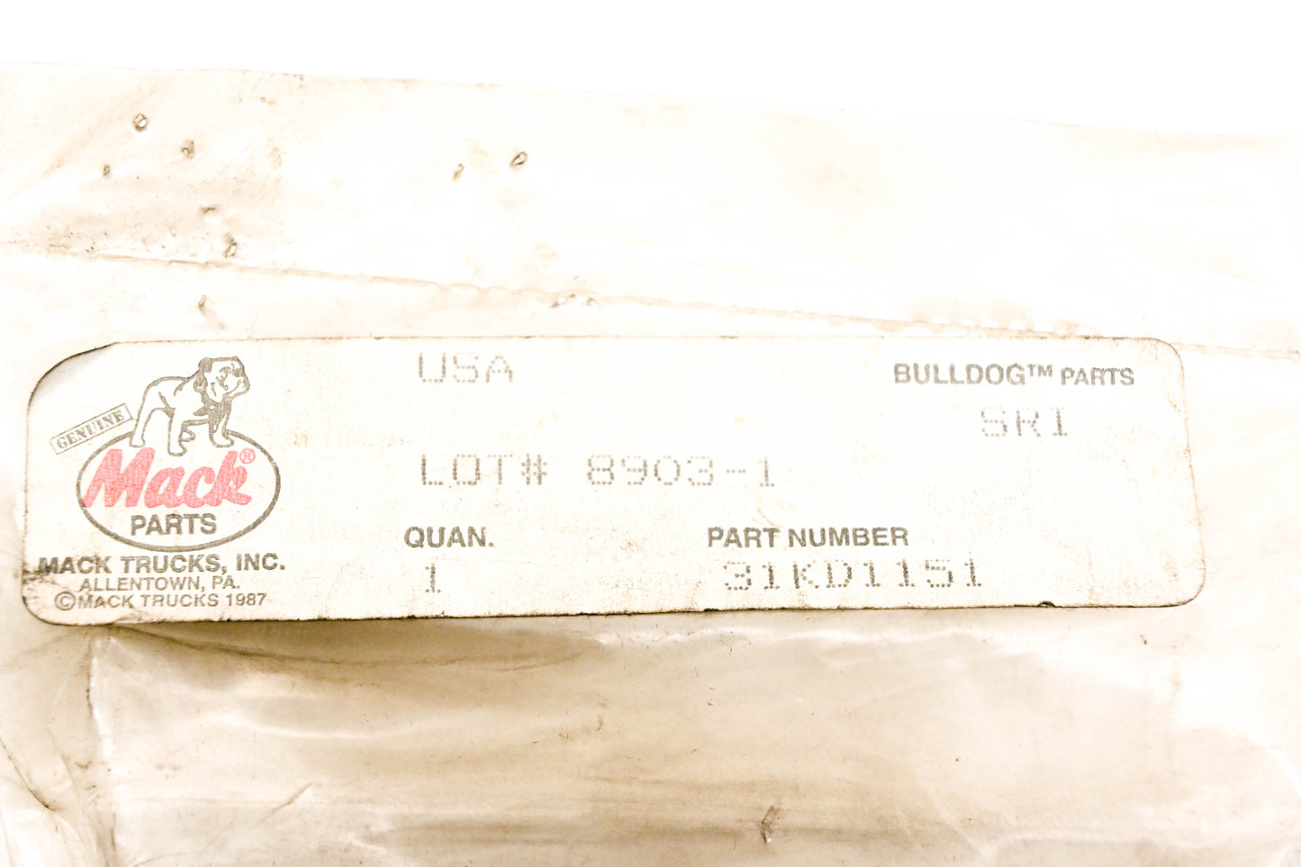 Mack 31KD1151 Spacer NOS