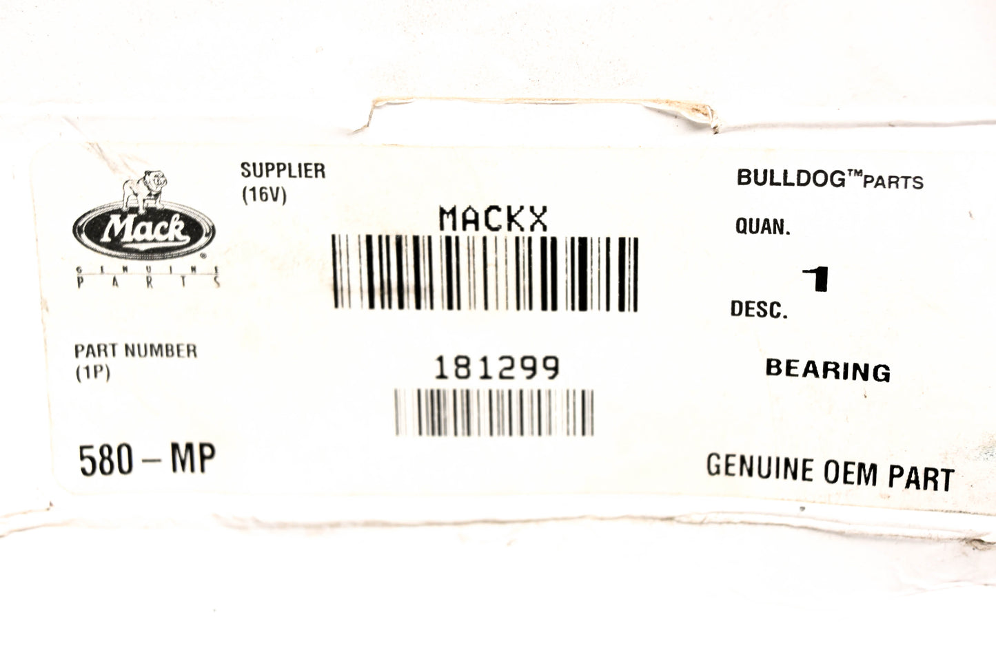 Mack 580, 181299 Hyatt Wheel Bearing NOS