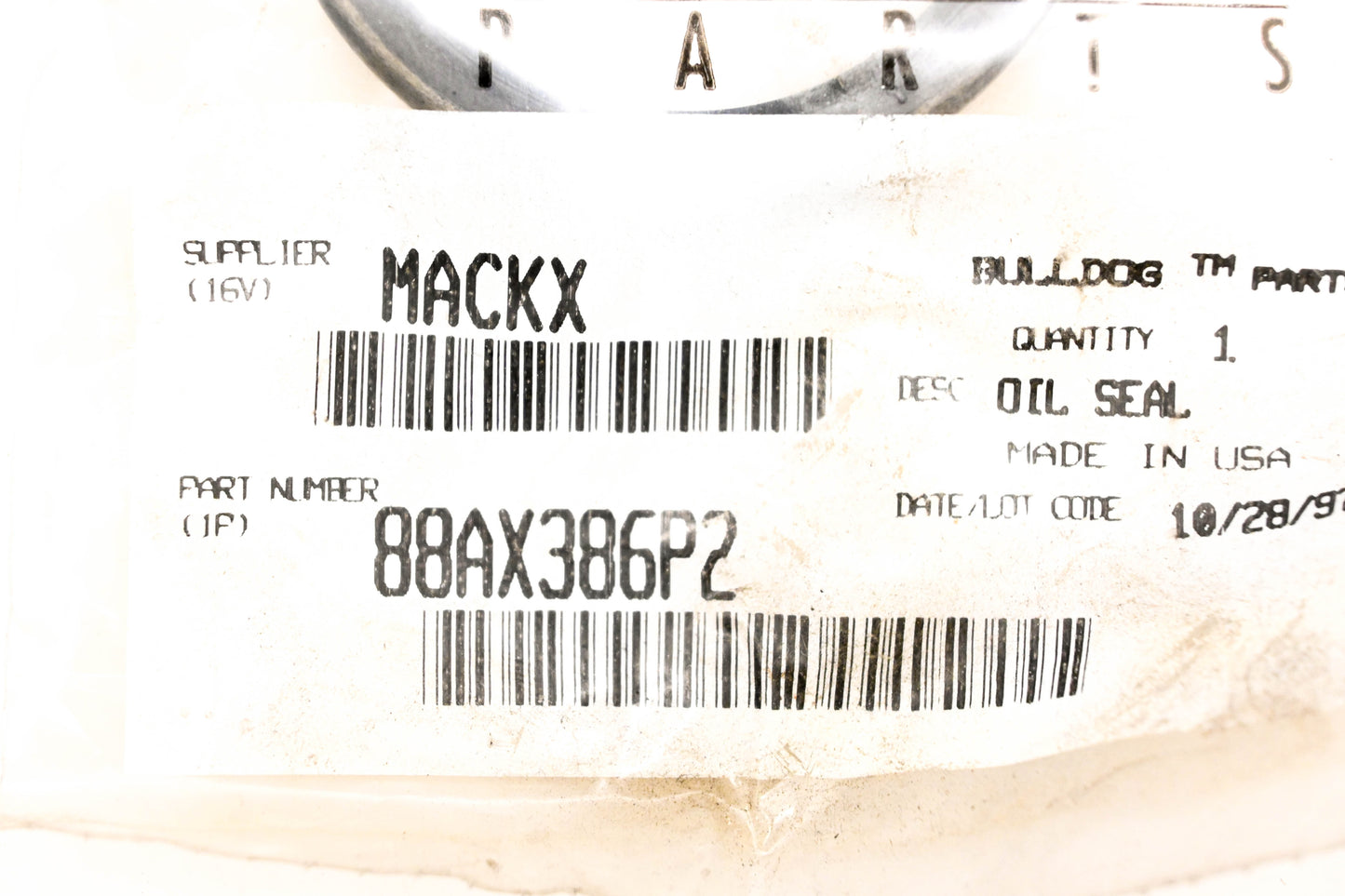 Mack 88AX386P2 Oil Seal NOS