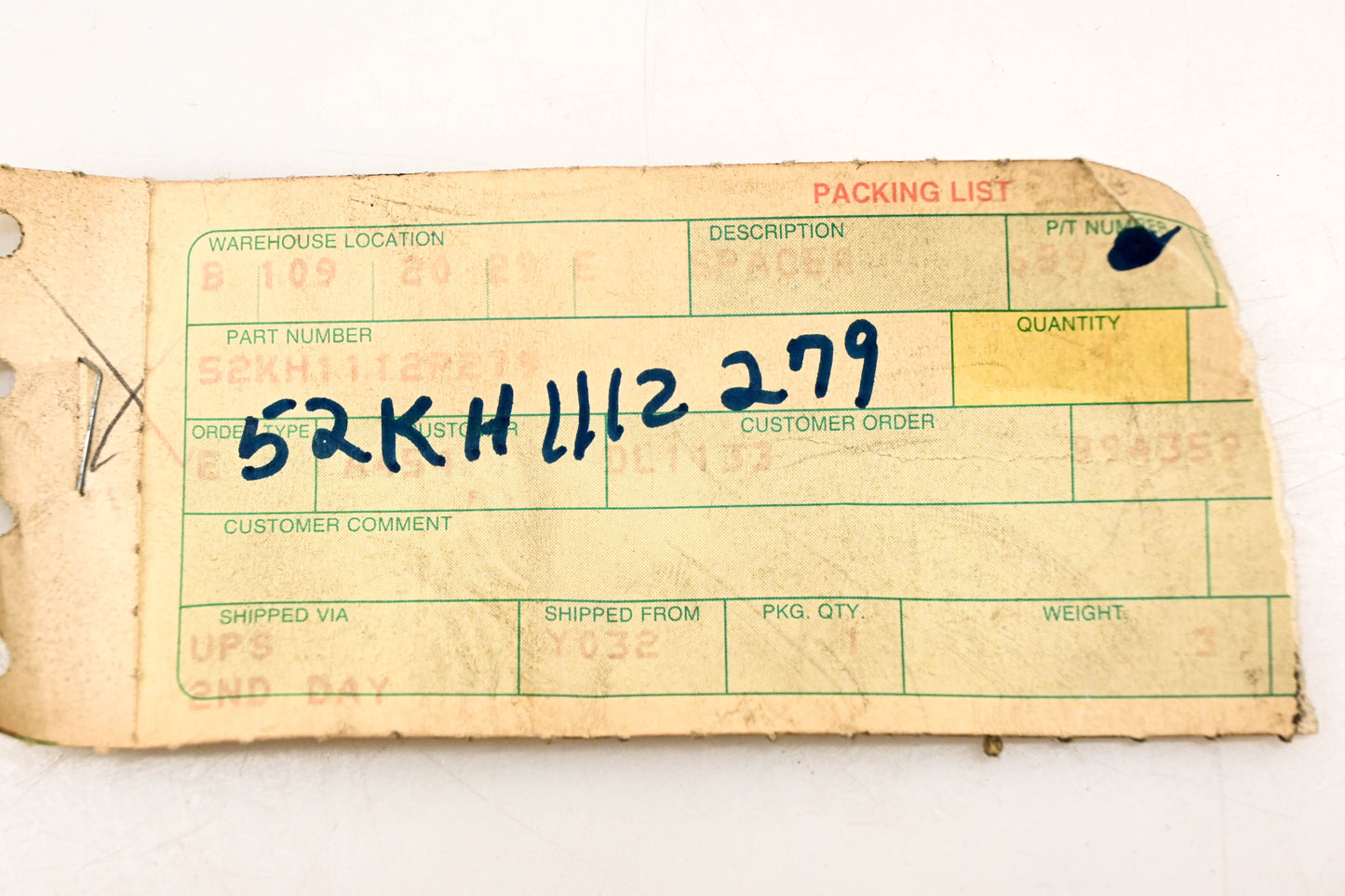 Mack 52KH1112P279 Spacer NOS