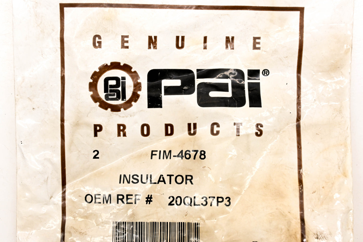 PAI FIM-4678, 20QL37P3 Insulators Qty 2 NOS