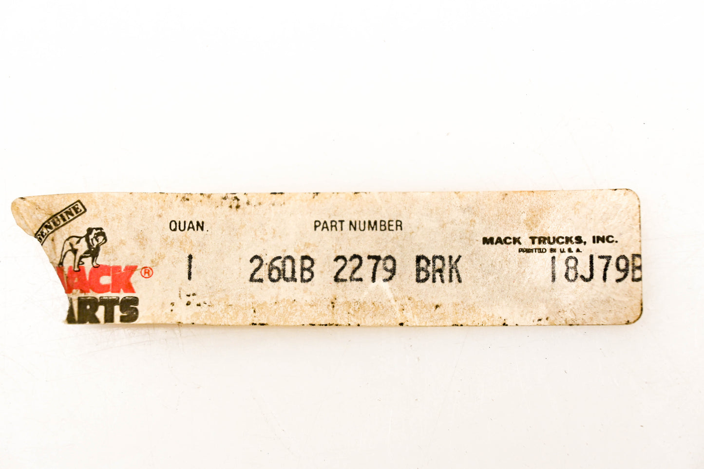 Mack 26QB2279 Bracket NOS