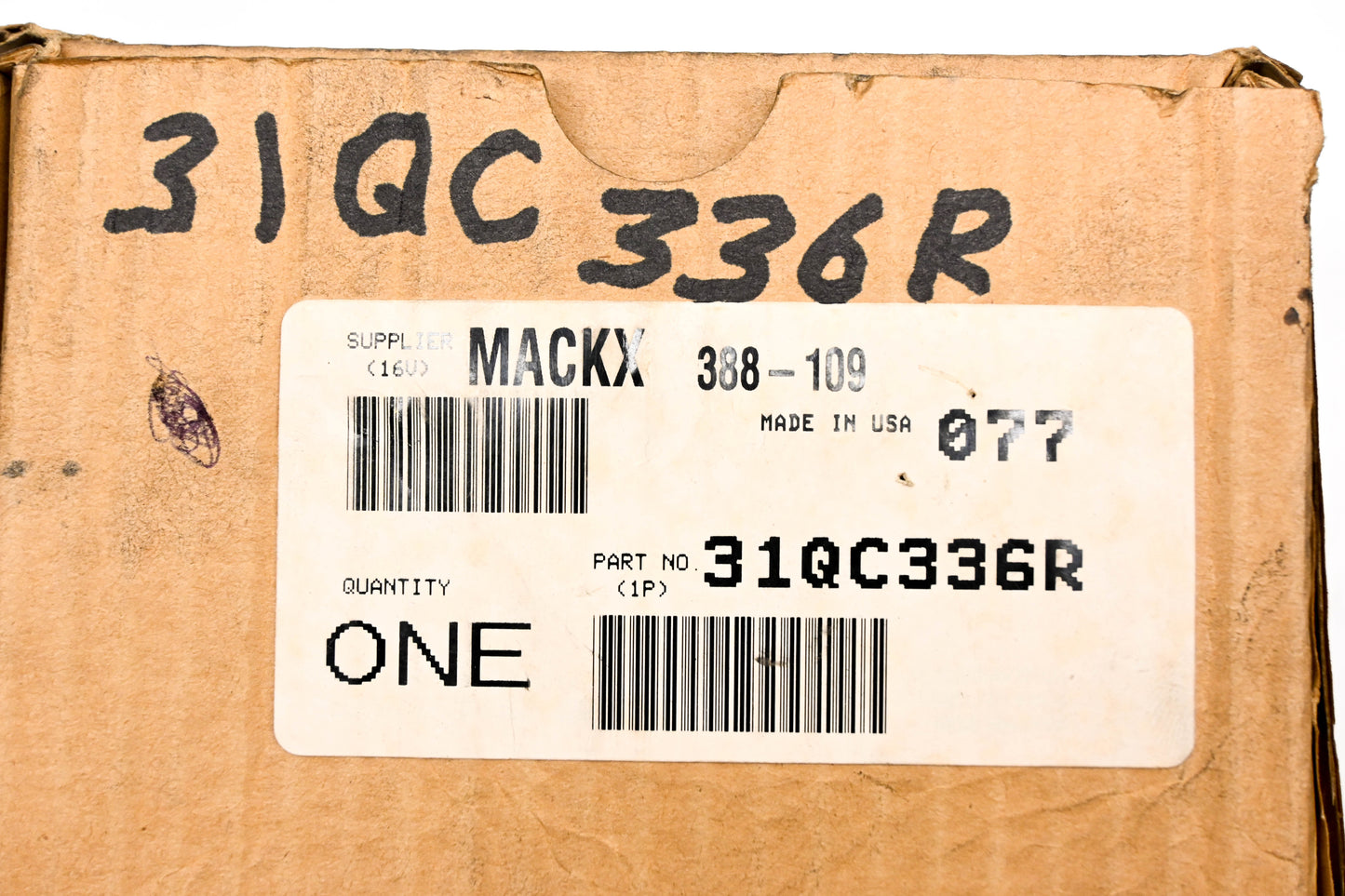 Mack 31QC336R, WM-388-109 Williams Controls Air Throttle Valve NOS