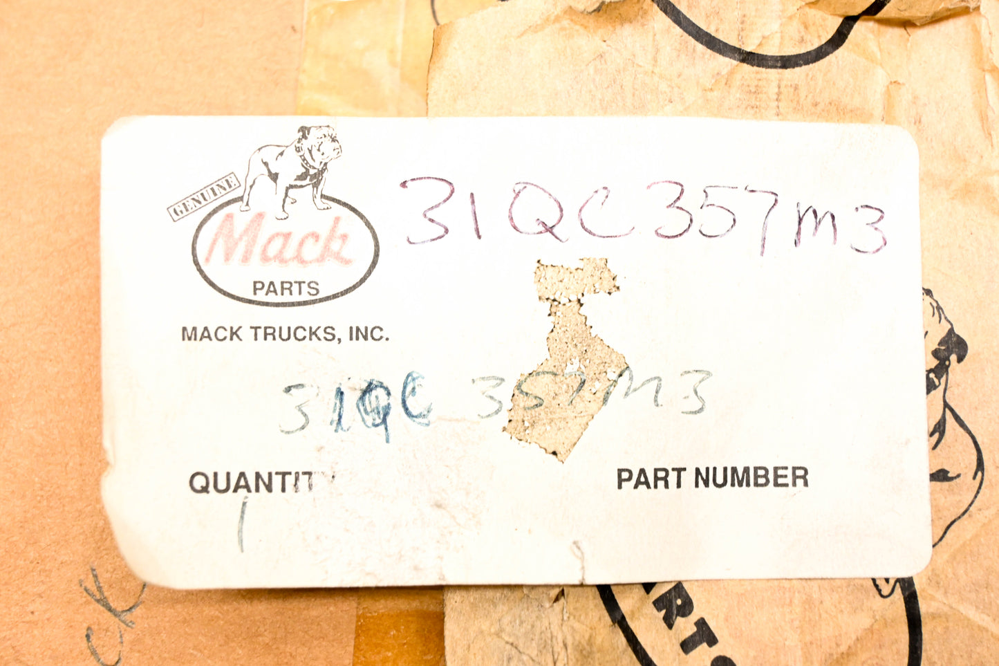 Mack 31QC357M3 Air Throttle Control Cylinder Assembly NOS