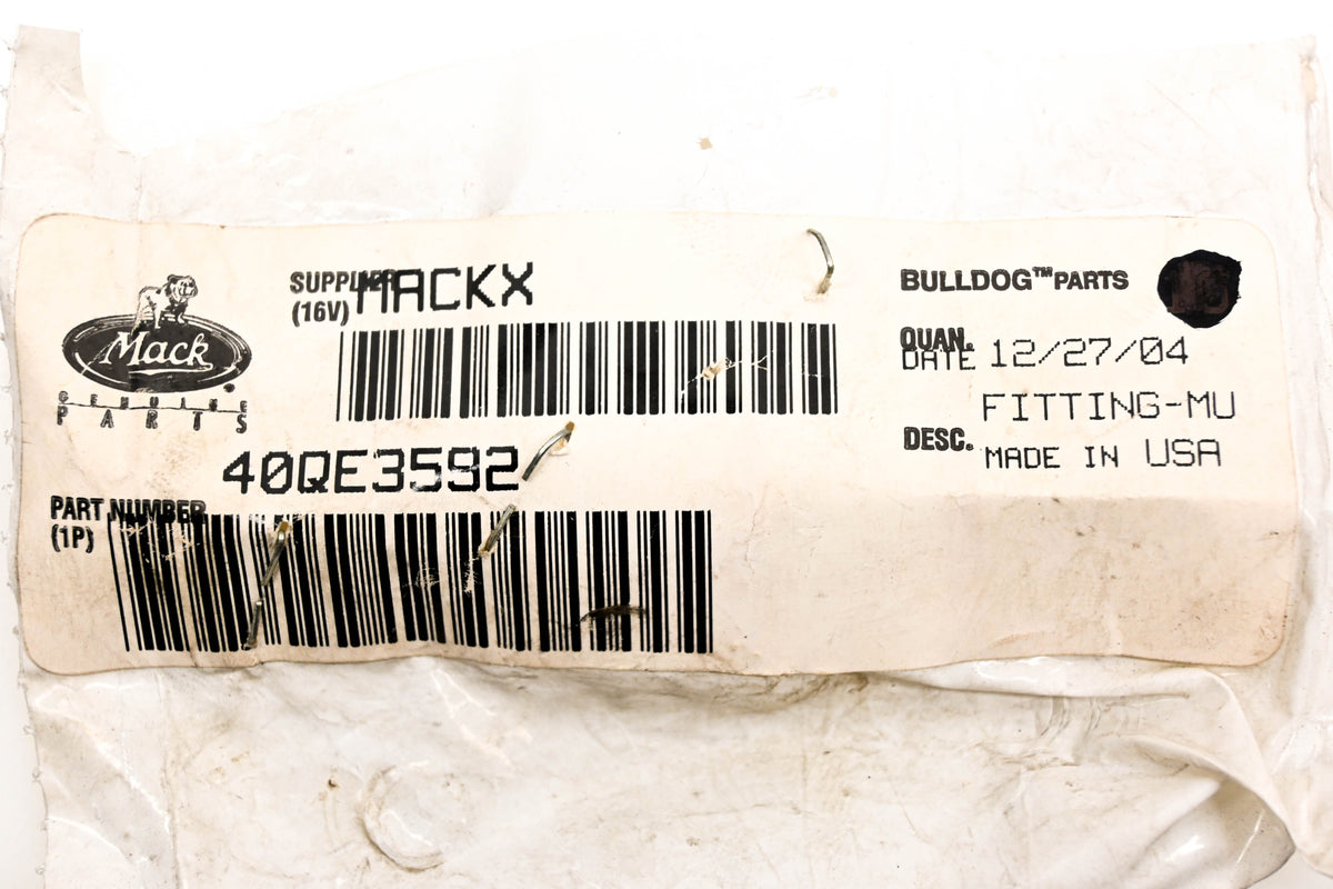 Mack 40QE3592 Muffler Fitting NOS