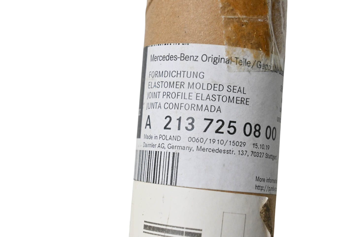 New OEM Mercedes-Benz 213 725 08 00 Elastomer Molded Seal NOS
