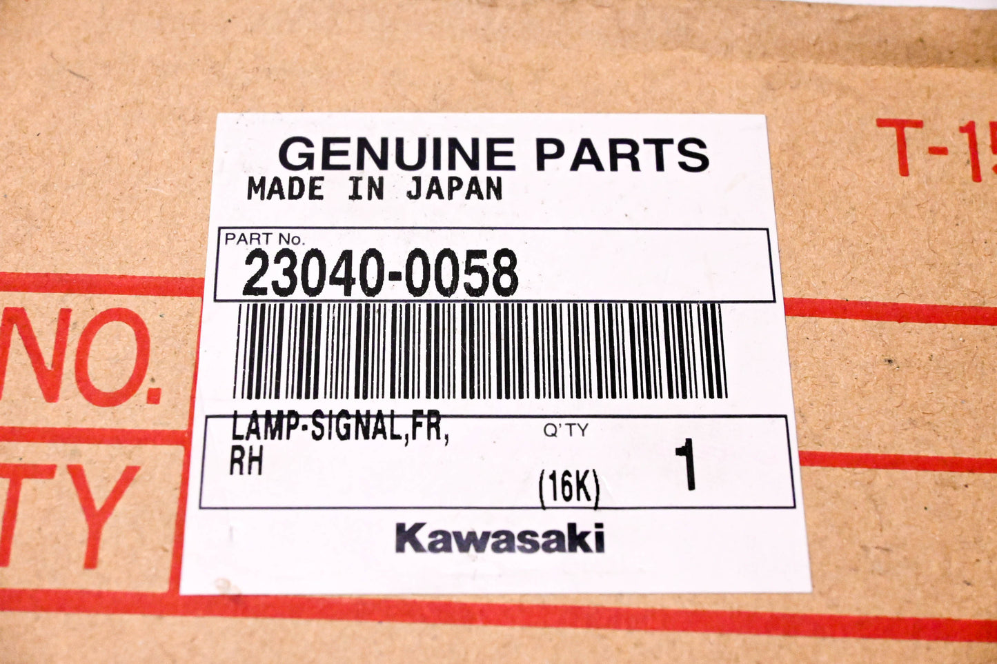 New OEM Kawasaki 230400058 Right Front Turn Signal Indicator NOS