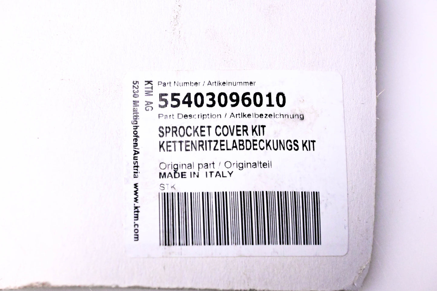 New OEM KTM 55403096010 Sprocket Cover NOS